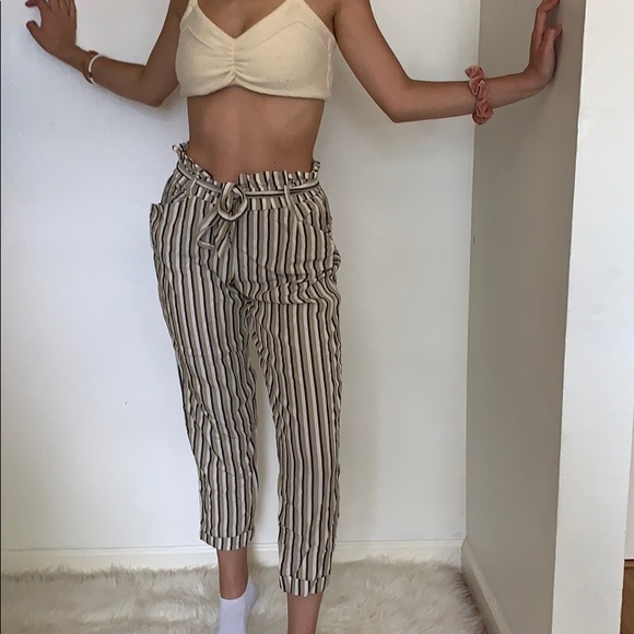 striped summer pants